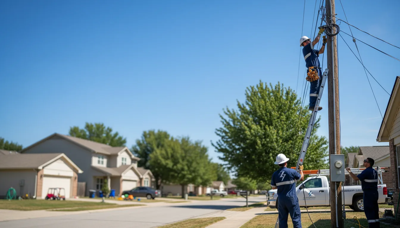Residential electrician providing installation services in Pennellville, NY